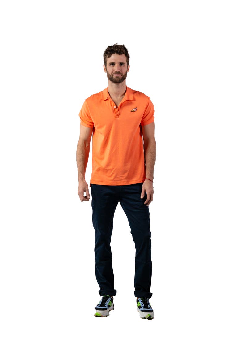 Men's Pima Cotton Polo Shirt, Main, color, CORAL