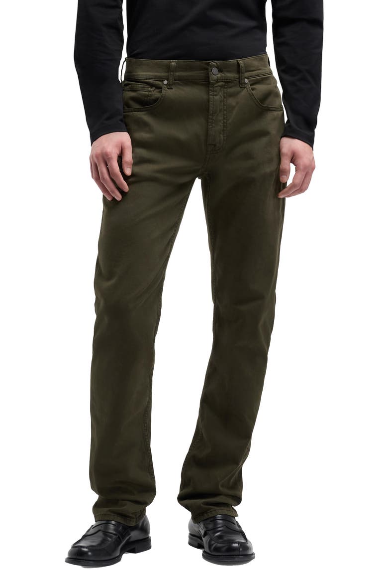 The Straight Leg Jeans, Main, color, DARK OLIVE