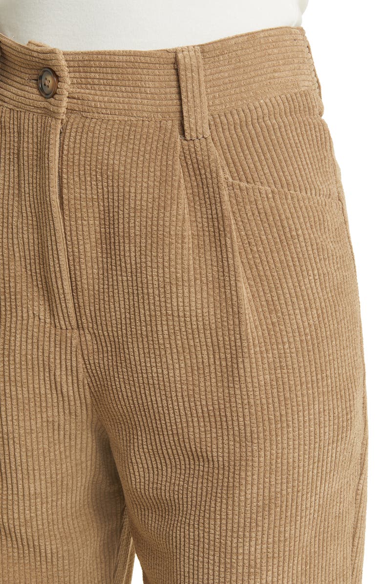 Petal & Pup Talaren Cuffed Corduroy Pants, Alternate, color, Brown