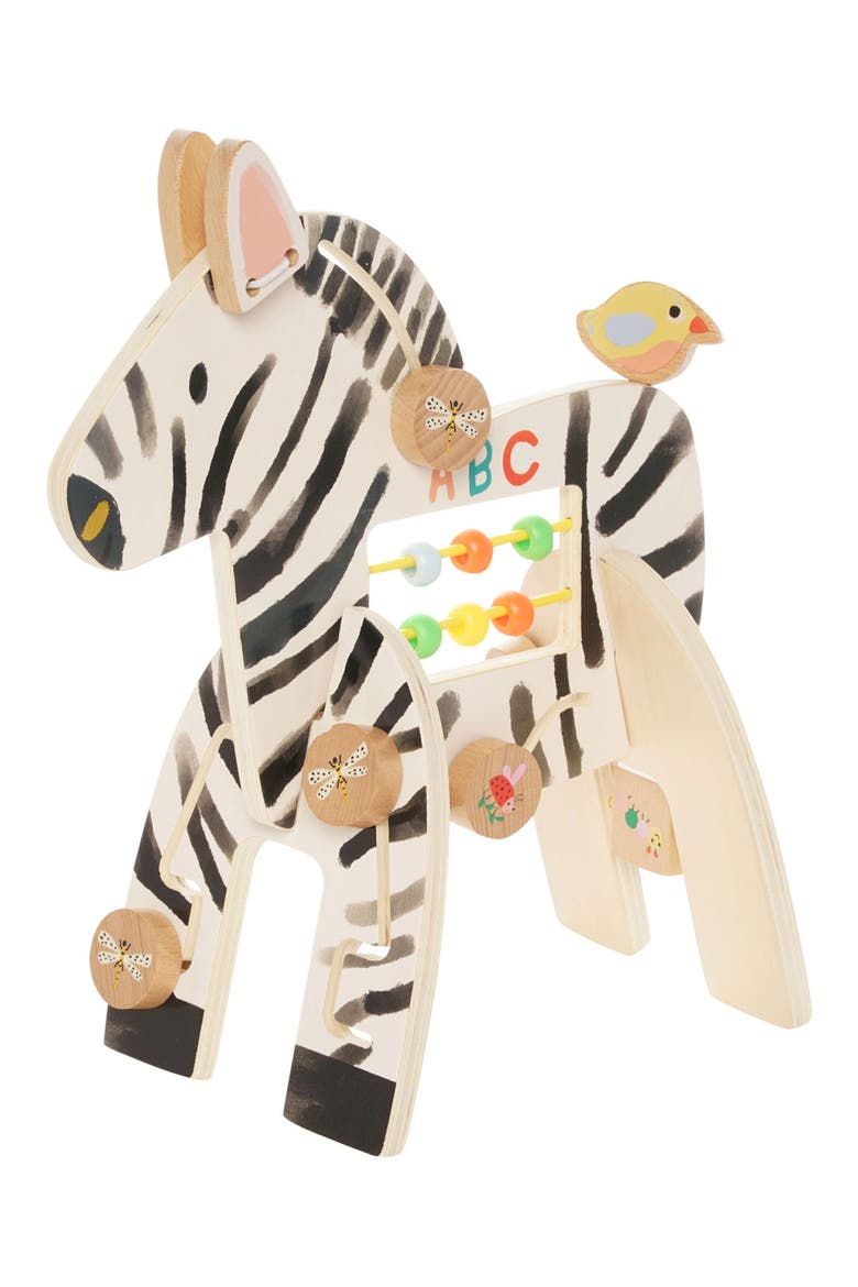 Safari Zebra Wooden Activity Toy, Main, color, MULTI-COLOR