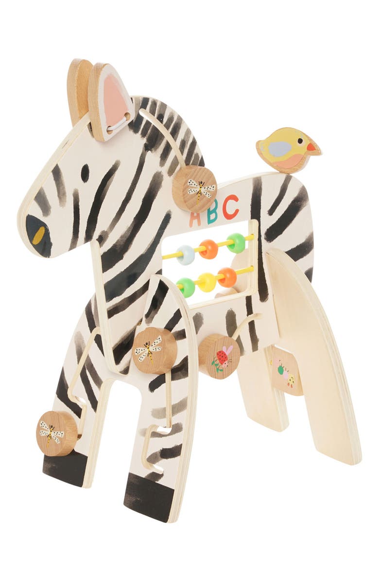 Manhattan Toy Safari Zebra Wooden Activity Toy, Main, color, Multi-Color