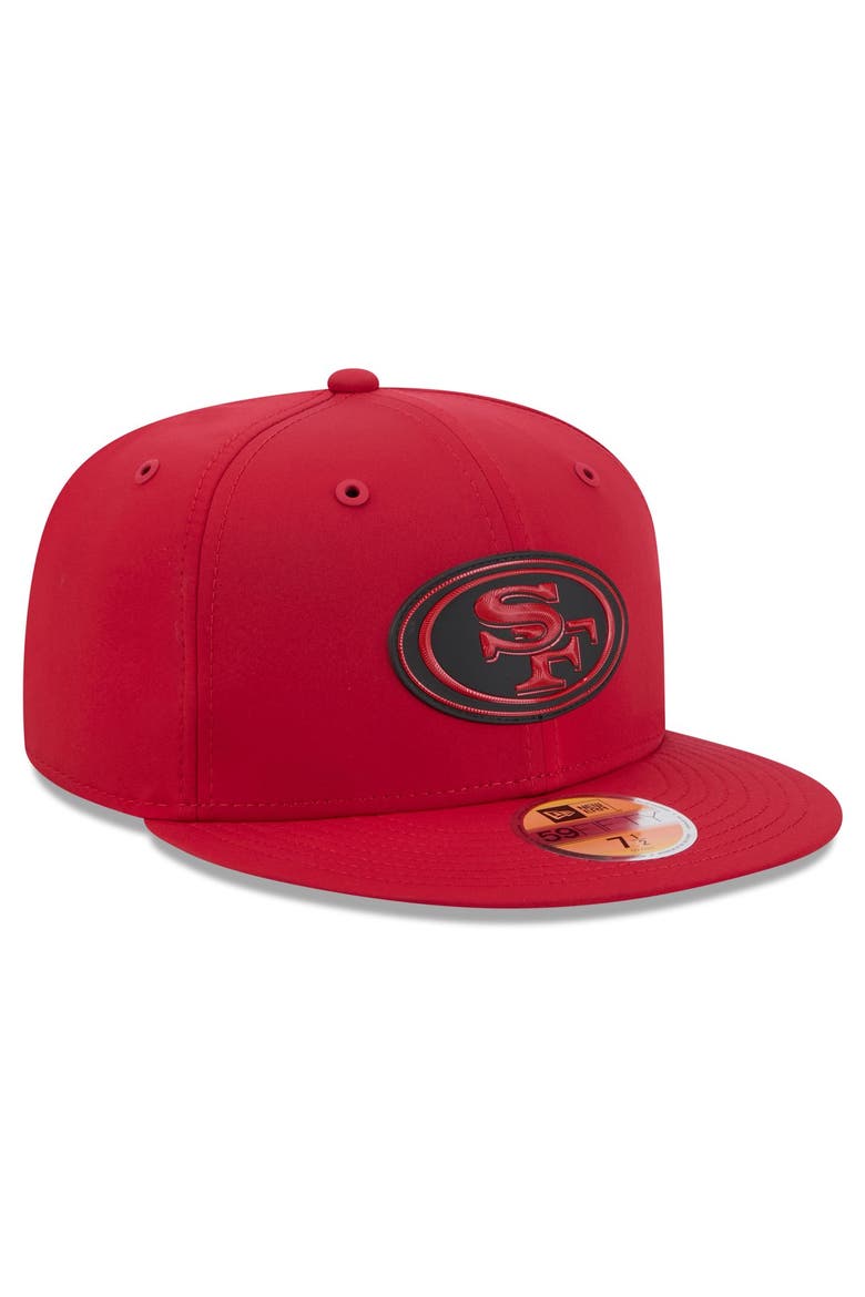Men's New Era Scarlet San Francisco 49ers 2026 Sideline 59FIFTY Fitted Hat, Alternate, color, Scarlet