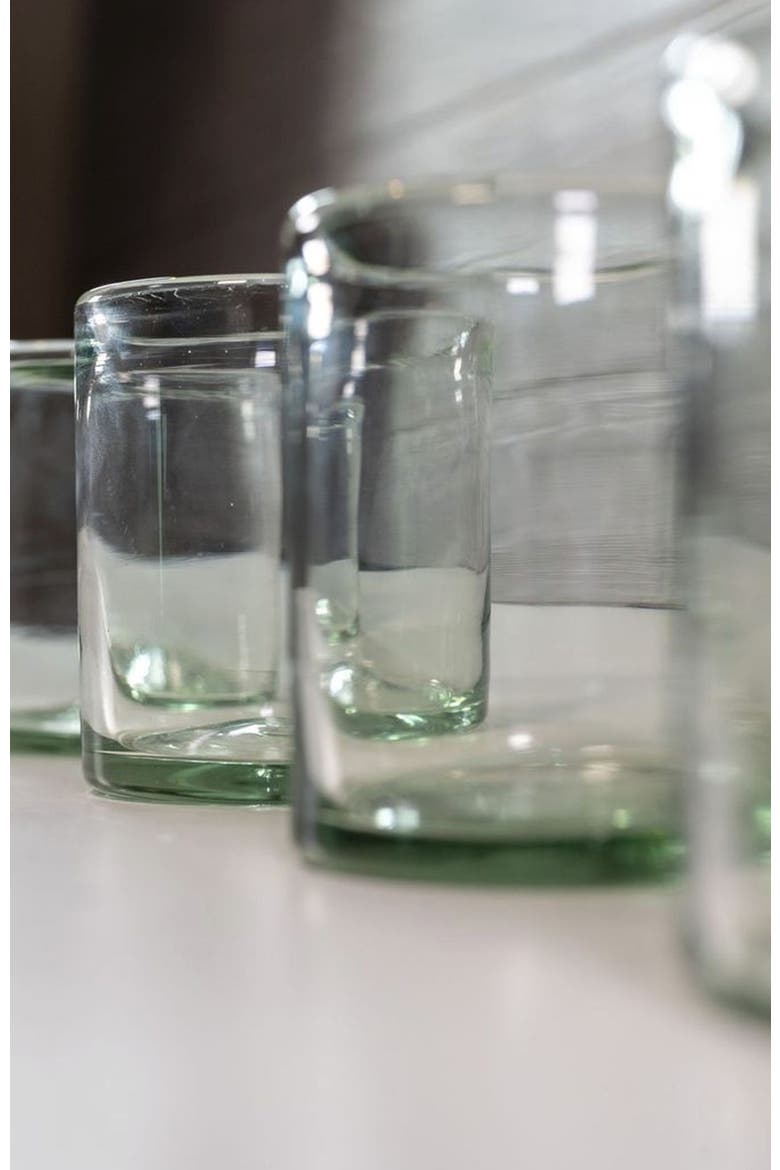 Handblown Glasses DOF - Set of 4, Alternate, color, Clear