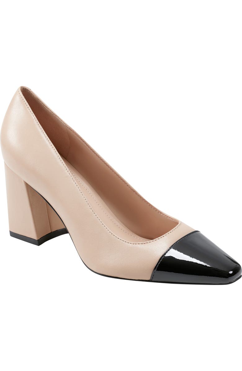 Marc Fisher LTD Vernie Block Heel Pump, Main, color, Natural