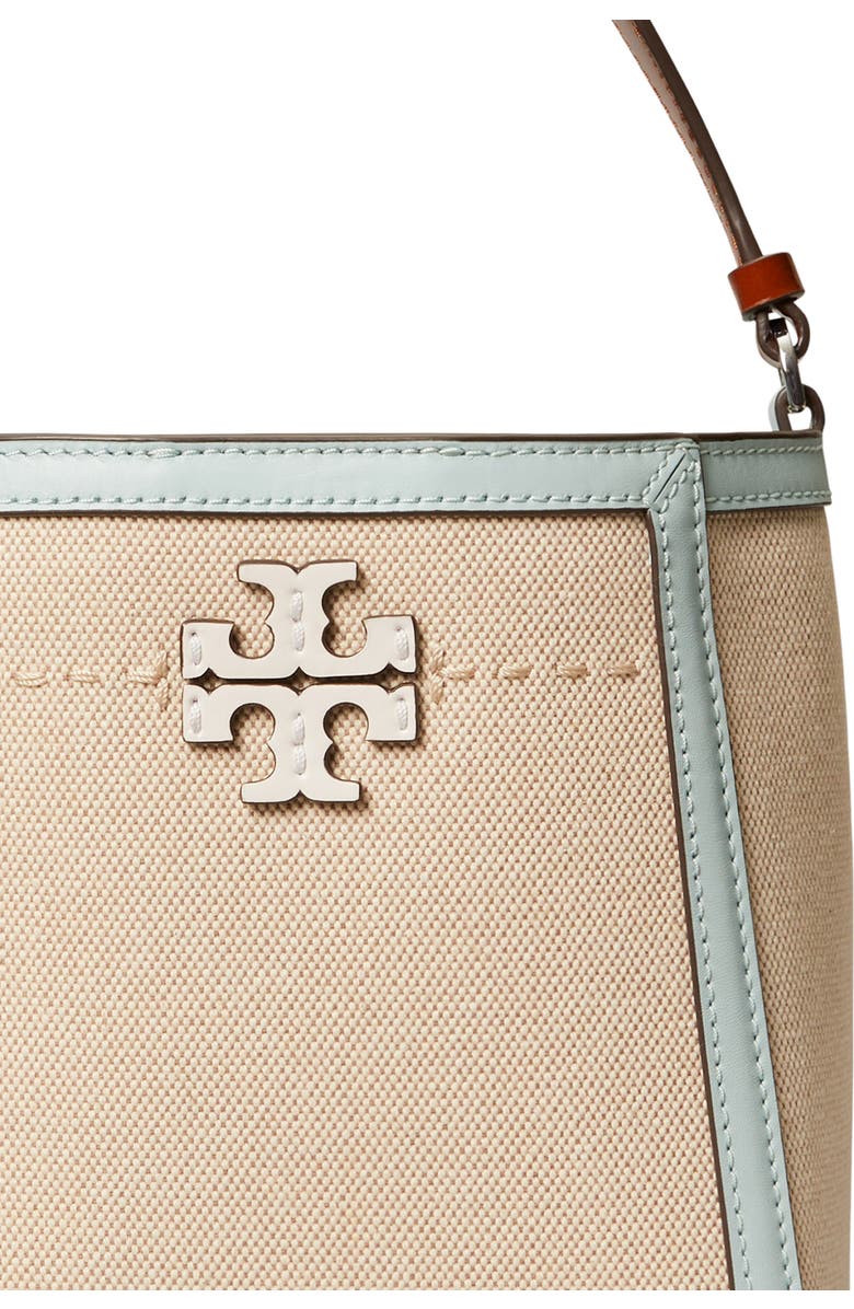 Tory Burch Small McGraw Canvas Bucket Bag, Alternate, color,