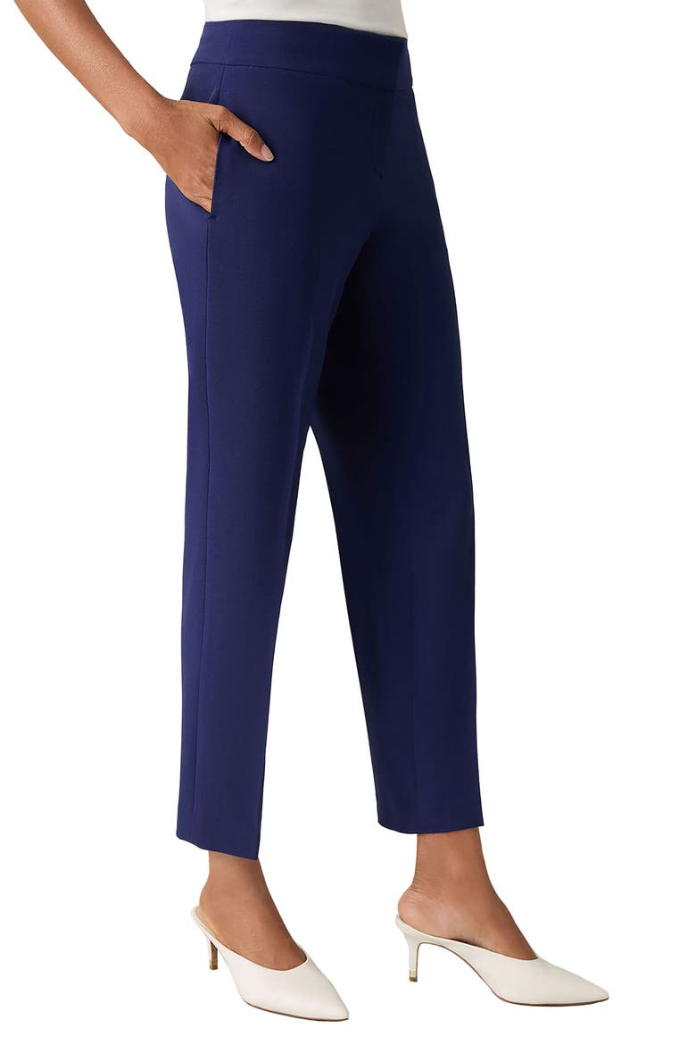 Ava Straight Leg Pants, Alternate, color, KASPER NAVY