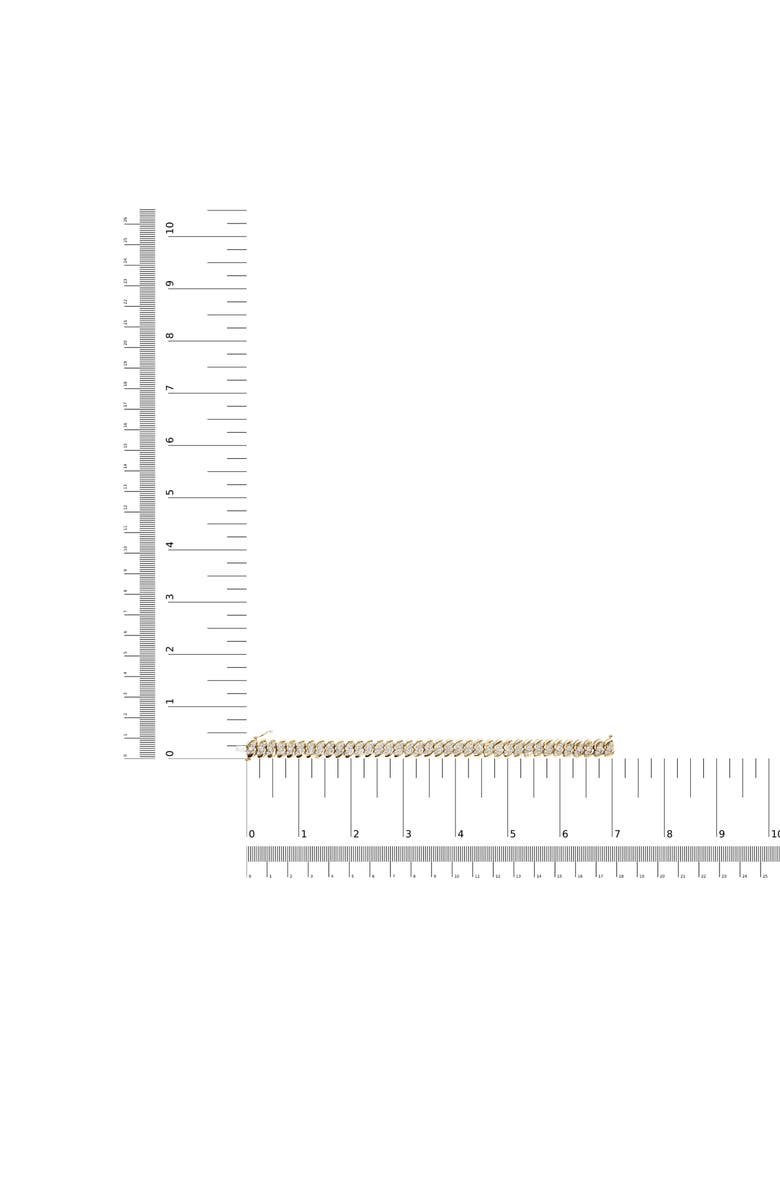 Haus of Brilliance 10K Yellow Gold 5.0 Cttw Diamond Double Row S-Link Cuban Bracelet, Alternate, color, Yellow