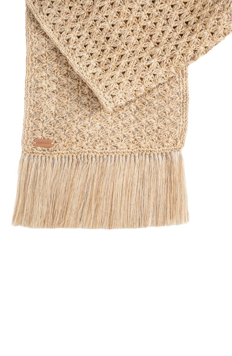 Tallo de Olivo Fique Knots Table Runner, Alternate, color, Natural