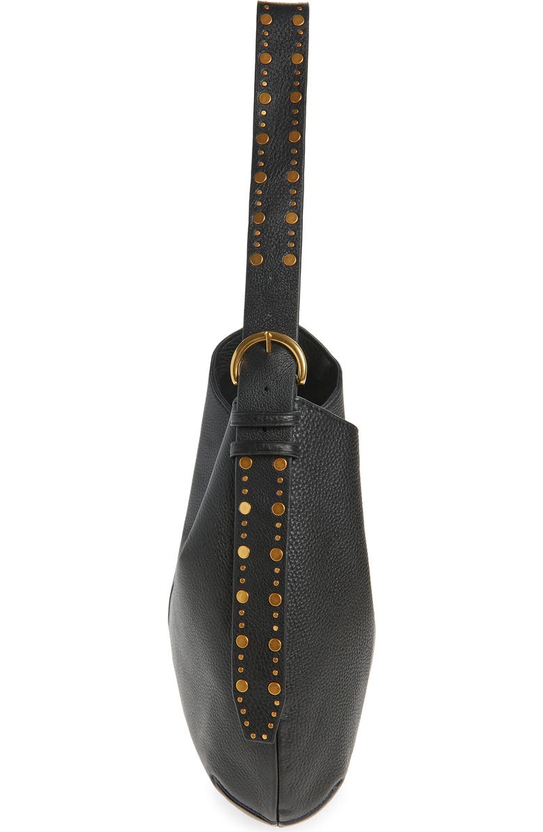 Rebecca Minkoff Naomi Leather Hobo Bag, Alternate, color, Black