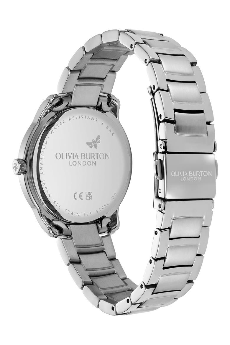 Color Wave Bracelet Watch, 36mm, Alternate, color, SILVER