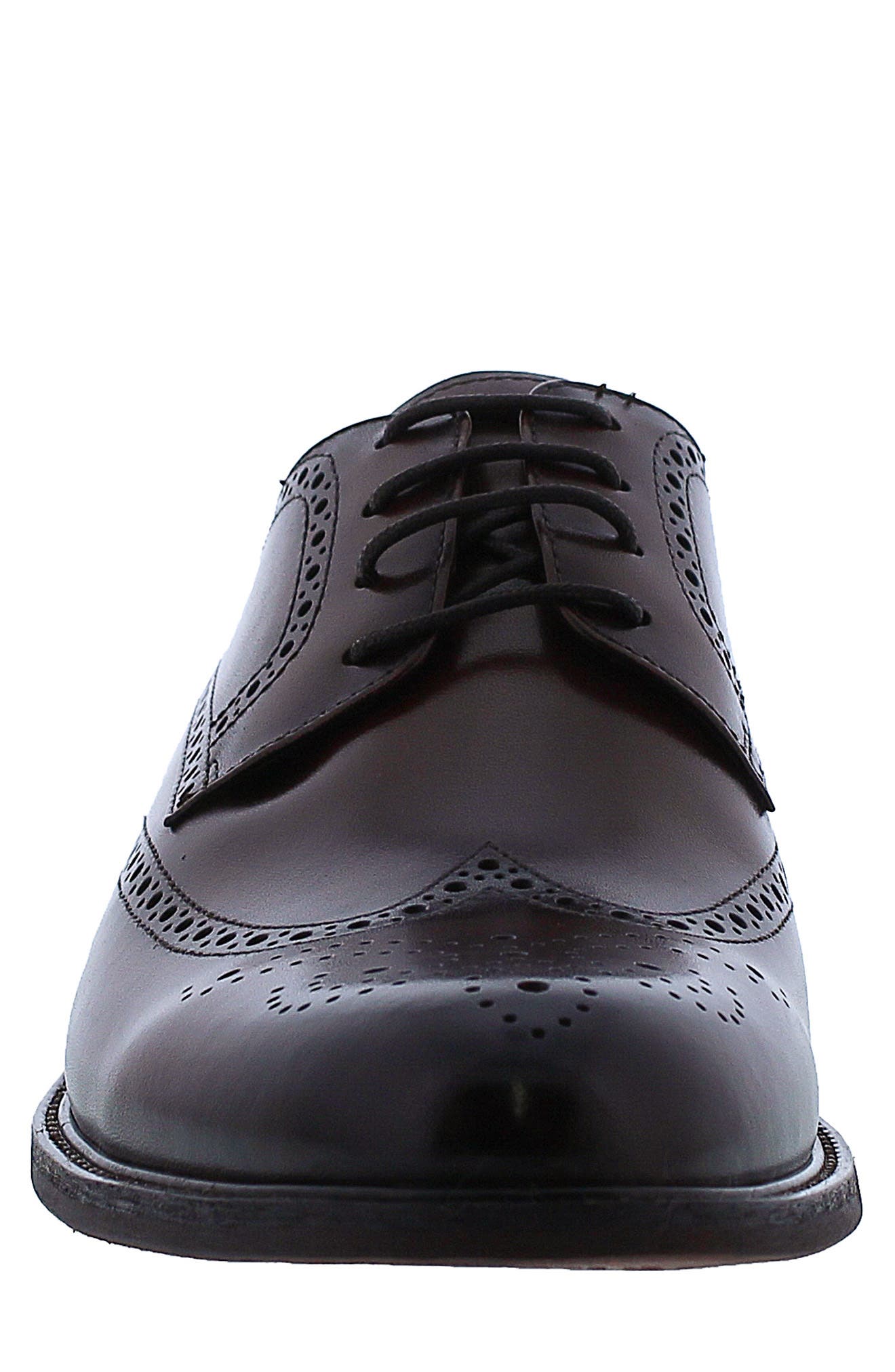 Delos Brogued Wingtip Derby, Alternate, color, BROWN