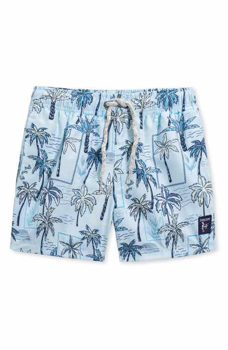 THE ENDLESS SUMMER Kids' Palm Tree Volley Swim Trunks