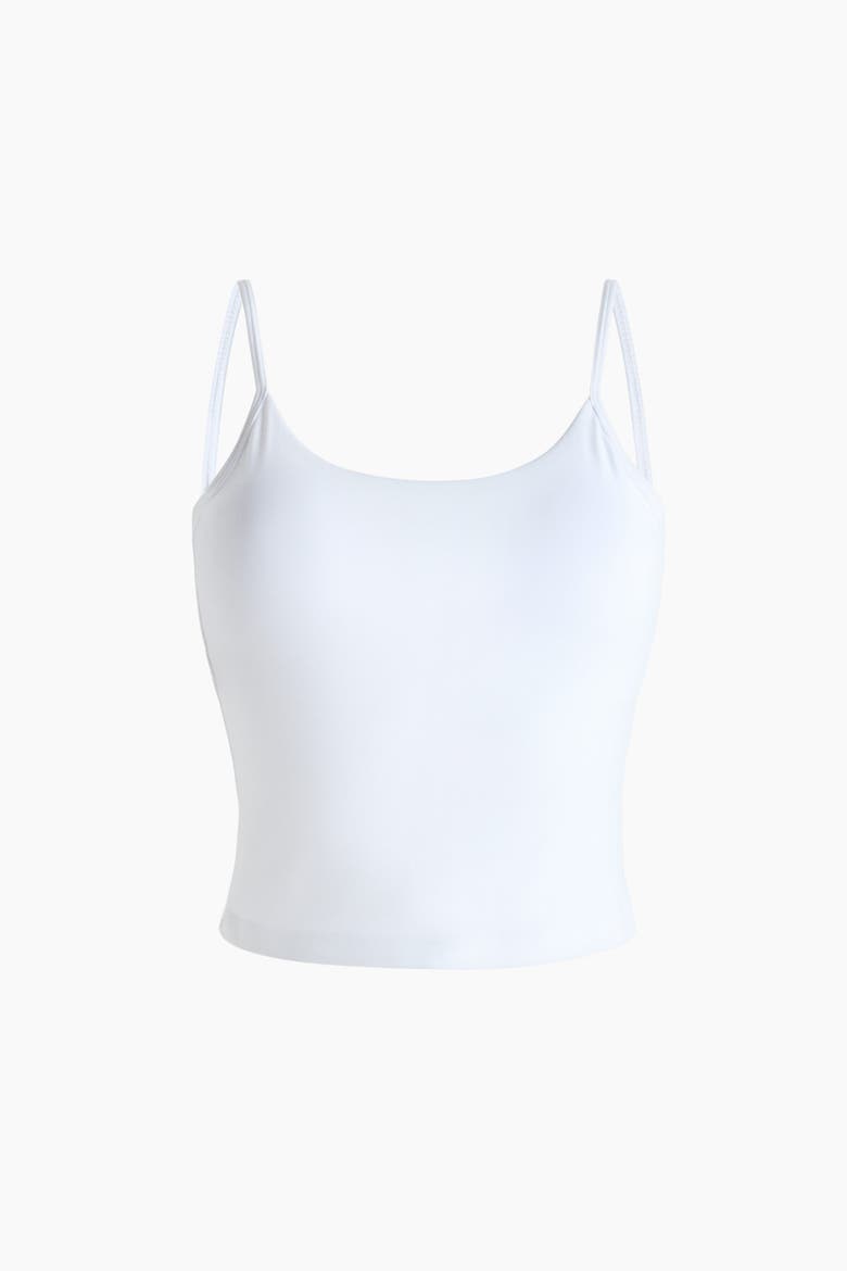 Integral-bra Sports Strappy Top With Softmove, Alternate, color, White