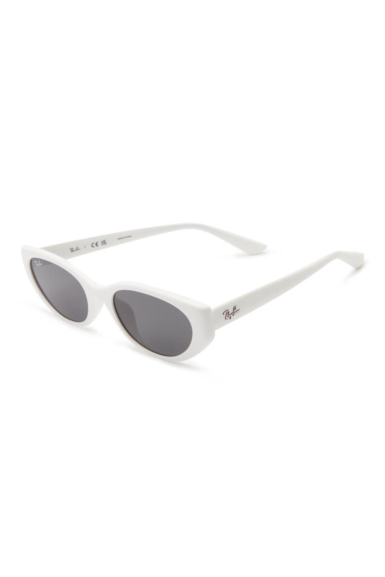 55mm Pillow Sunglasses, Alternate, color, WHITE