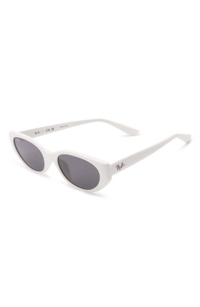 Ray-Ban 55mm Pillow Sunglasses, Alternate, color, White