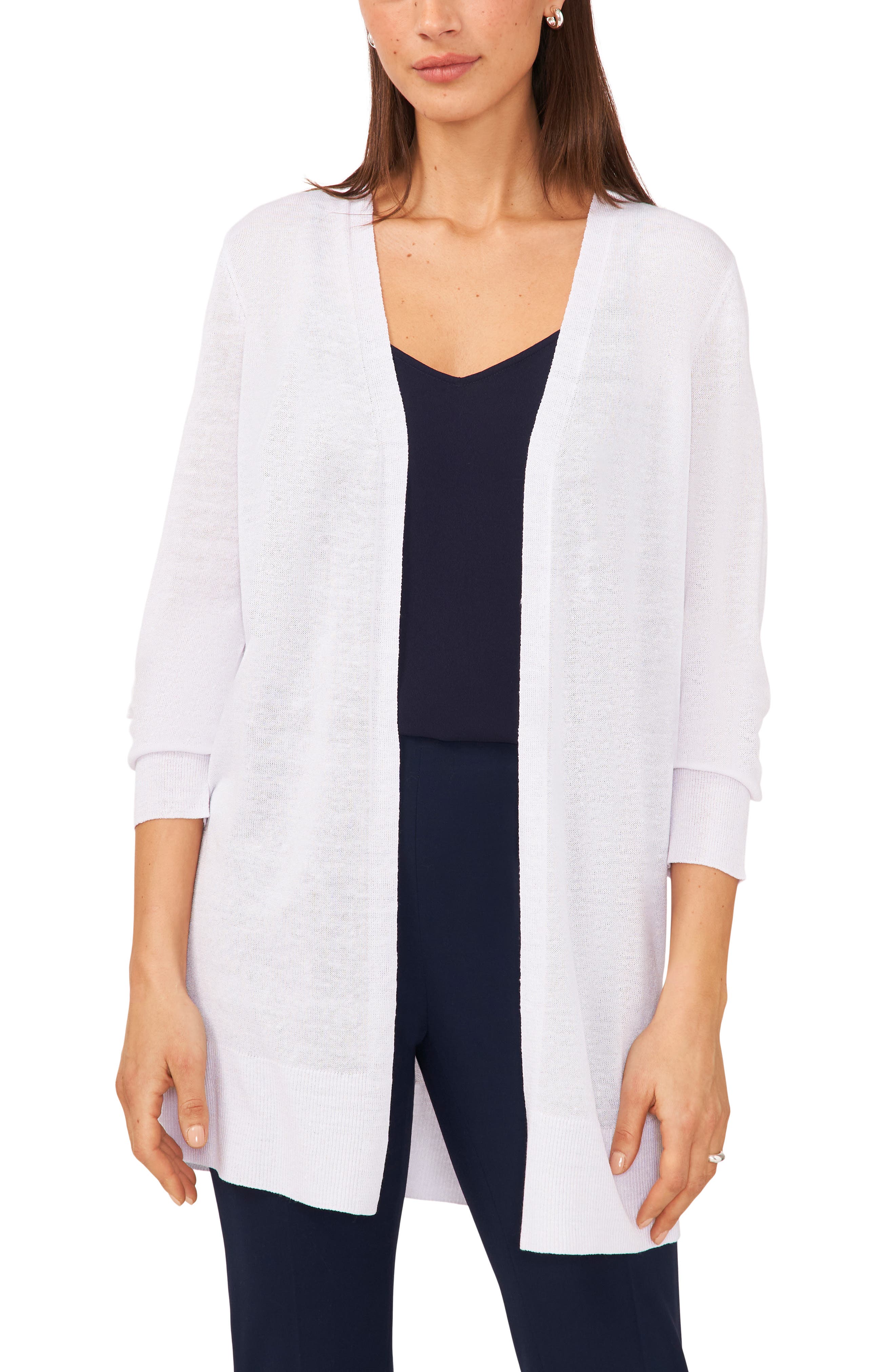 Halogen® Side Slit Cardigan