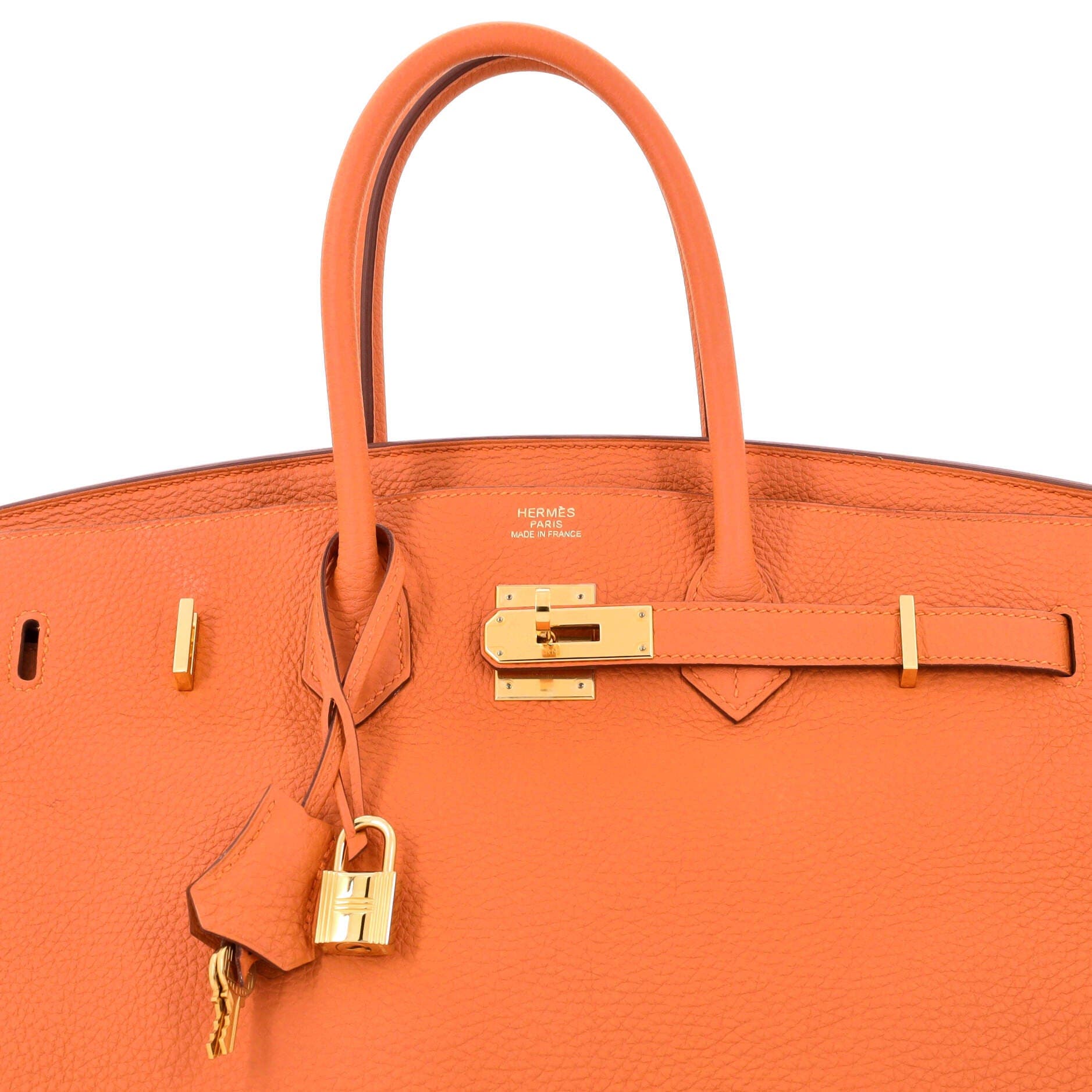 Birkin Handbag Orange Togo with Gold Hardware 35, Alternate, color, Orange