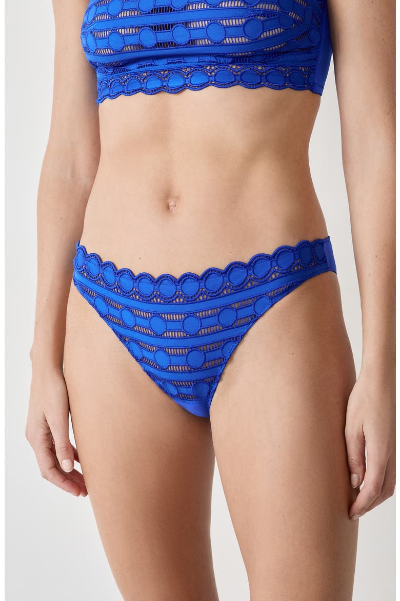 Enjouee Embroidered Briefs, Alternate, color, INDIGO