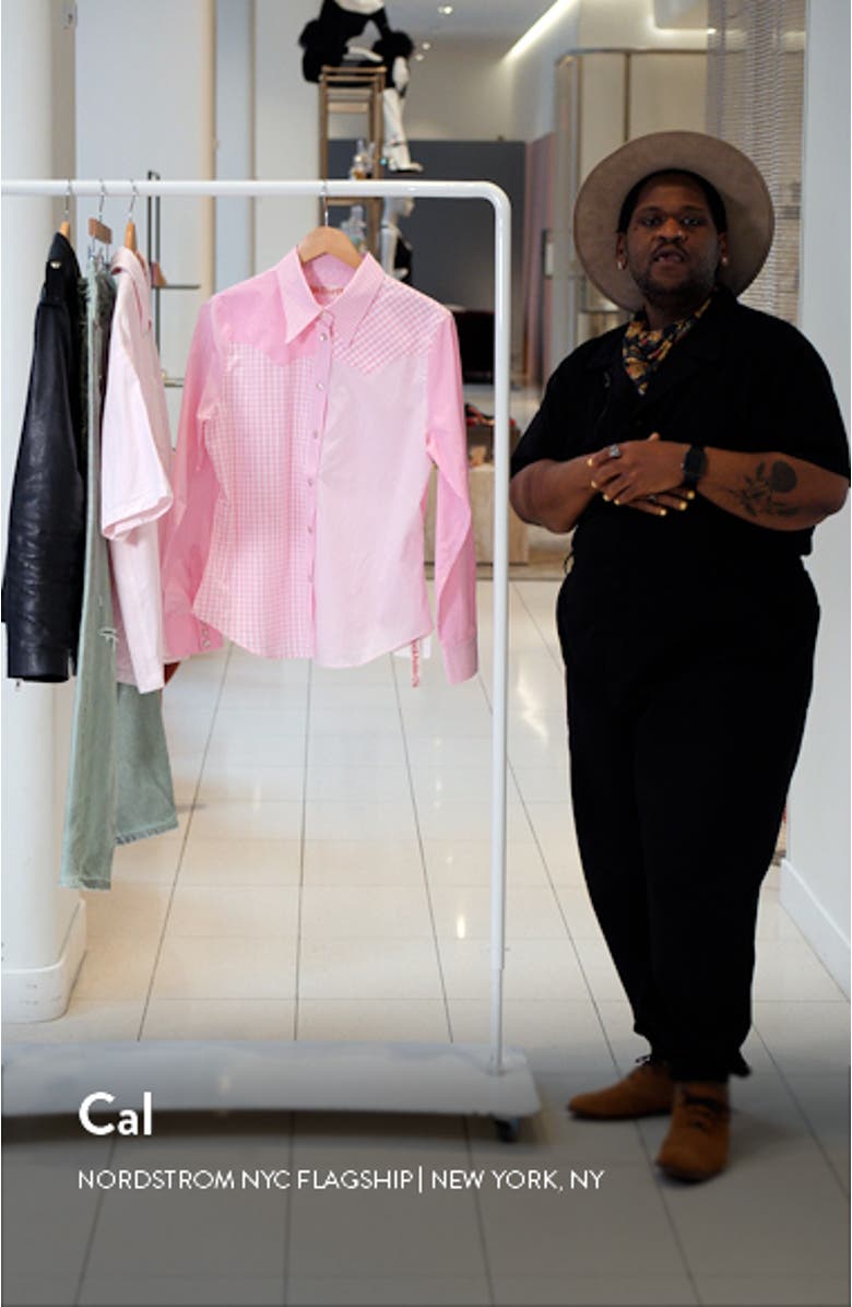 Ulla Patchwork Snap-Up Shirt, sales video thumbnail