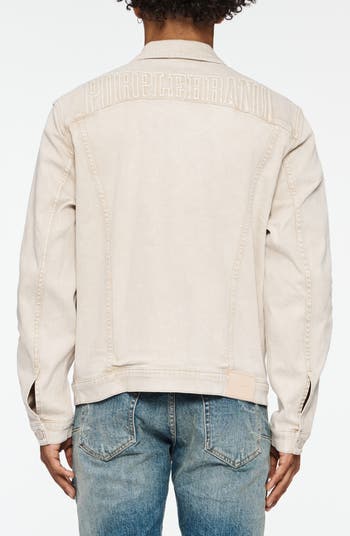 Embossed Denim Trucker Jacket