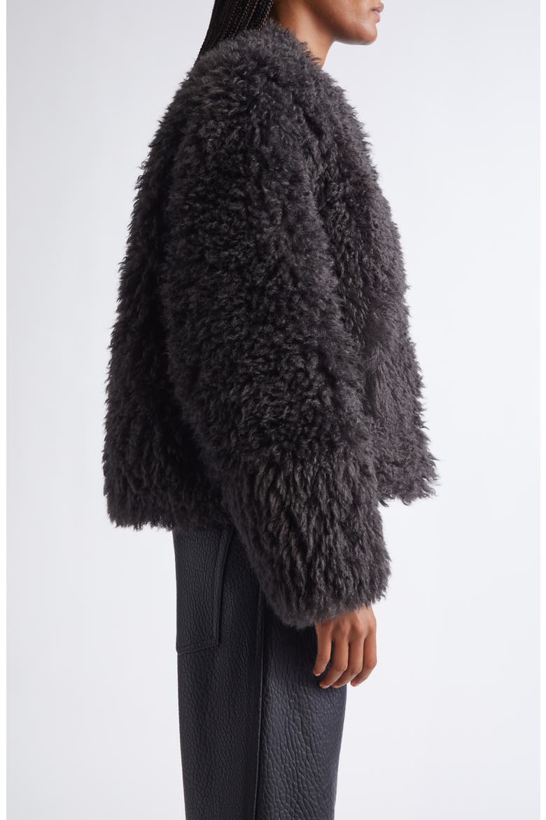 Faux Shearling Jacket, Alternate, color, SMOKE GREY