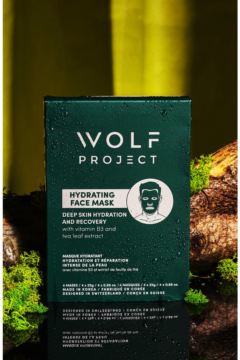 4-Pack Hydrating Sheet Masks, Alternate, color, GREEN