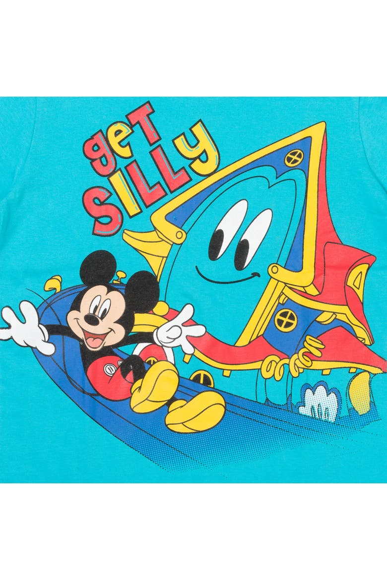 Mickey Mouse 3-Pack Short Sleeve T-Shirts, Alternate, color, Cyan Red White