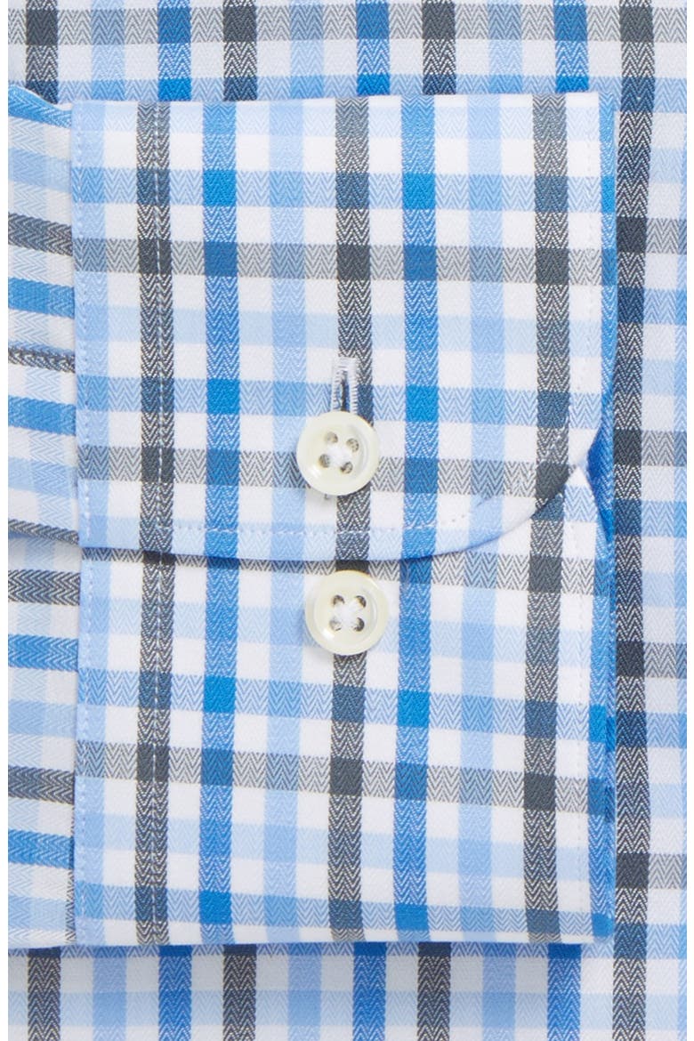 Regular Fit Check Dress Shirt, Alternate, color, BLUE