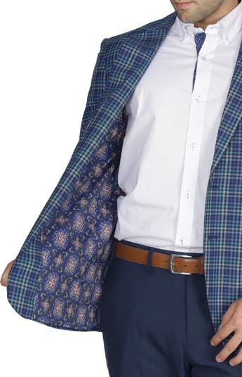 Multi Plaid Cotton Sportcoat