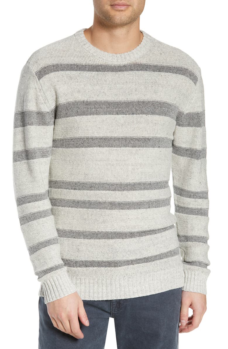 BLDWN Gilpin Stripe Linen Blend Crewneck Sweater, Main, color, 