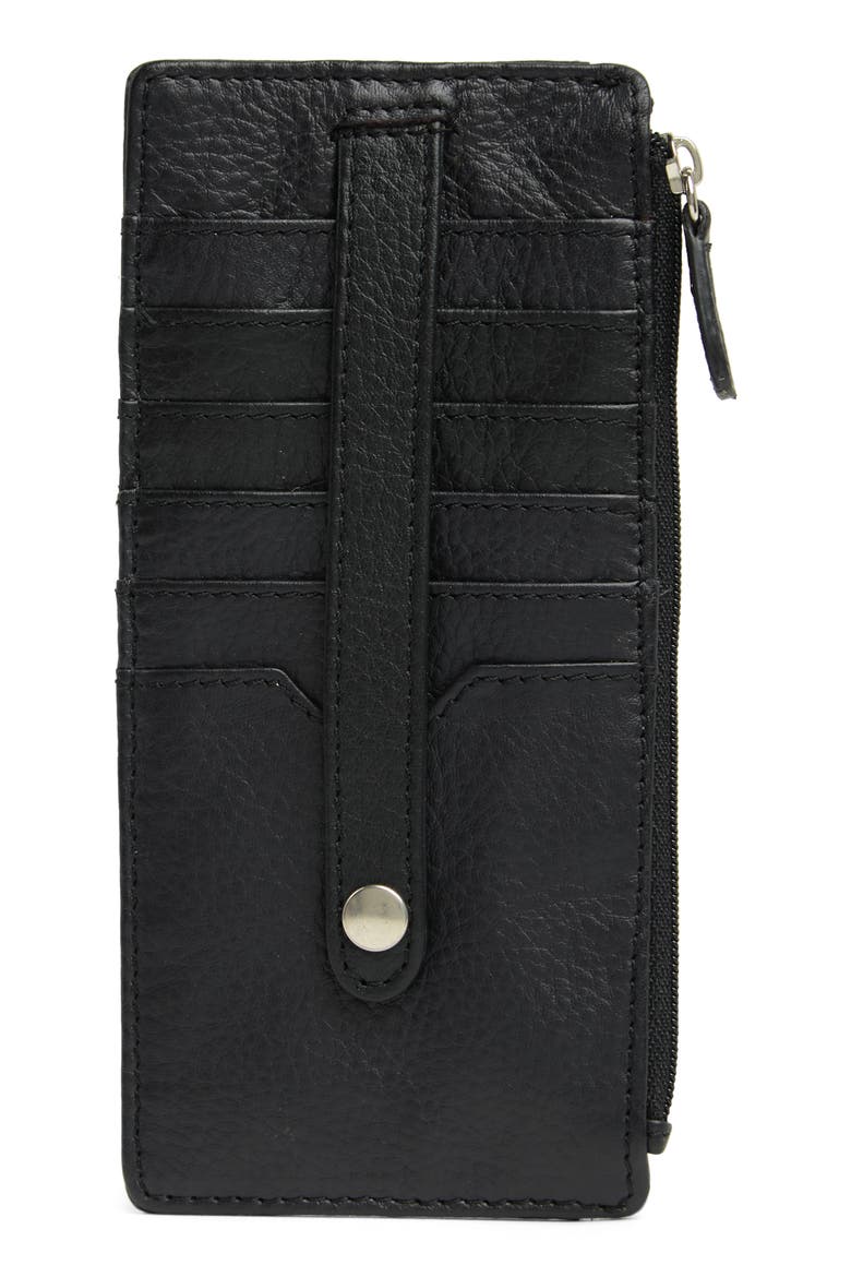 Slim Organizer Card Case, Main, color, BLACK