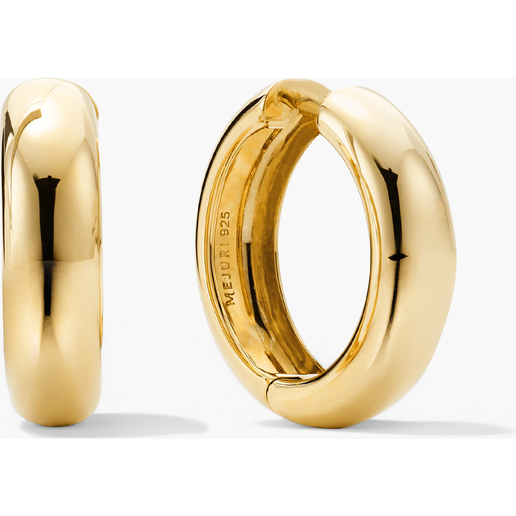 Mejuri Chunky Hoops In Brown