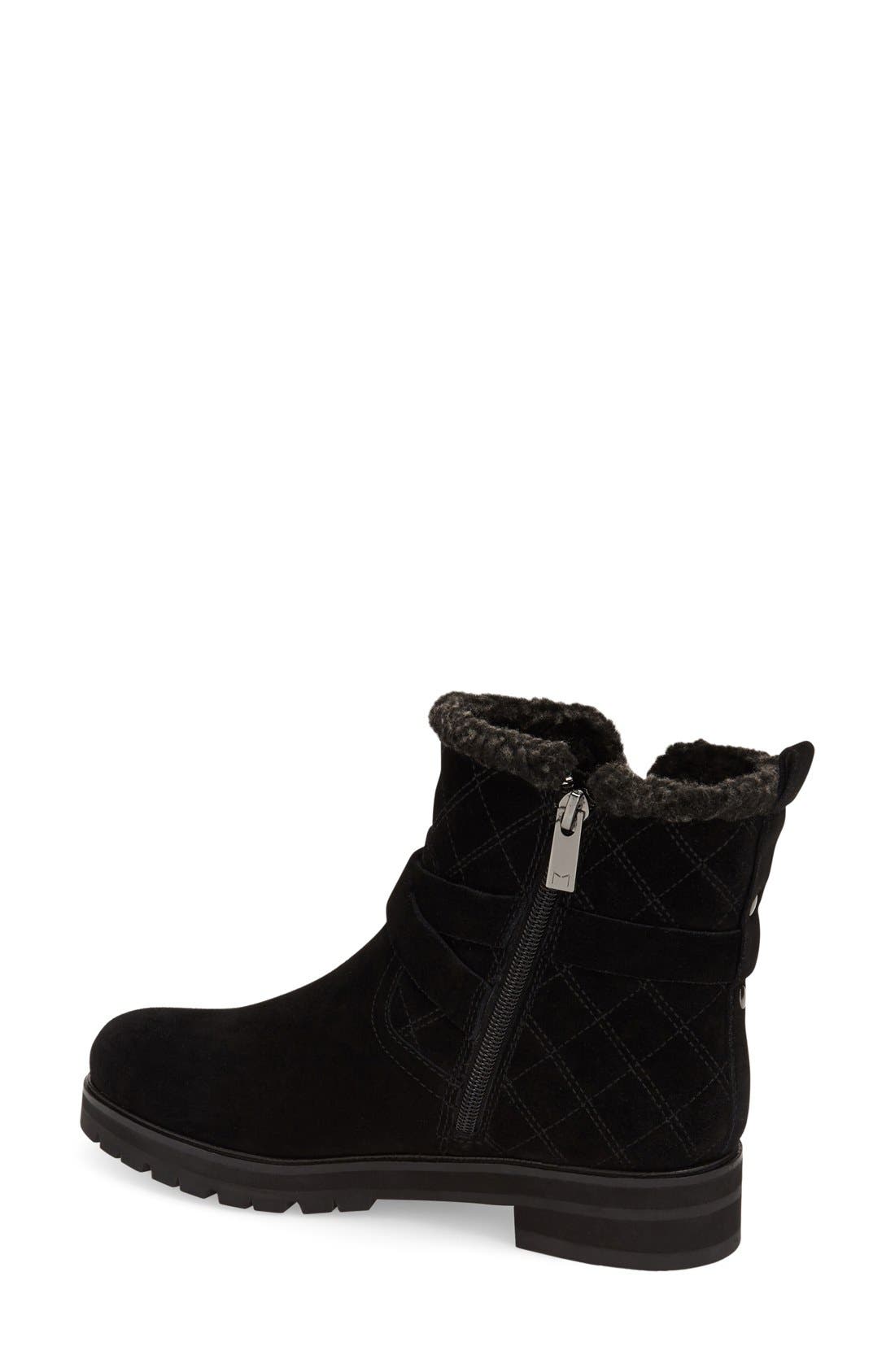 'Nasha' Ankle Boot (Women), Alternate, color, BLACK SUEDE