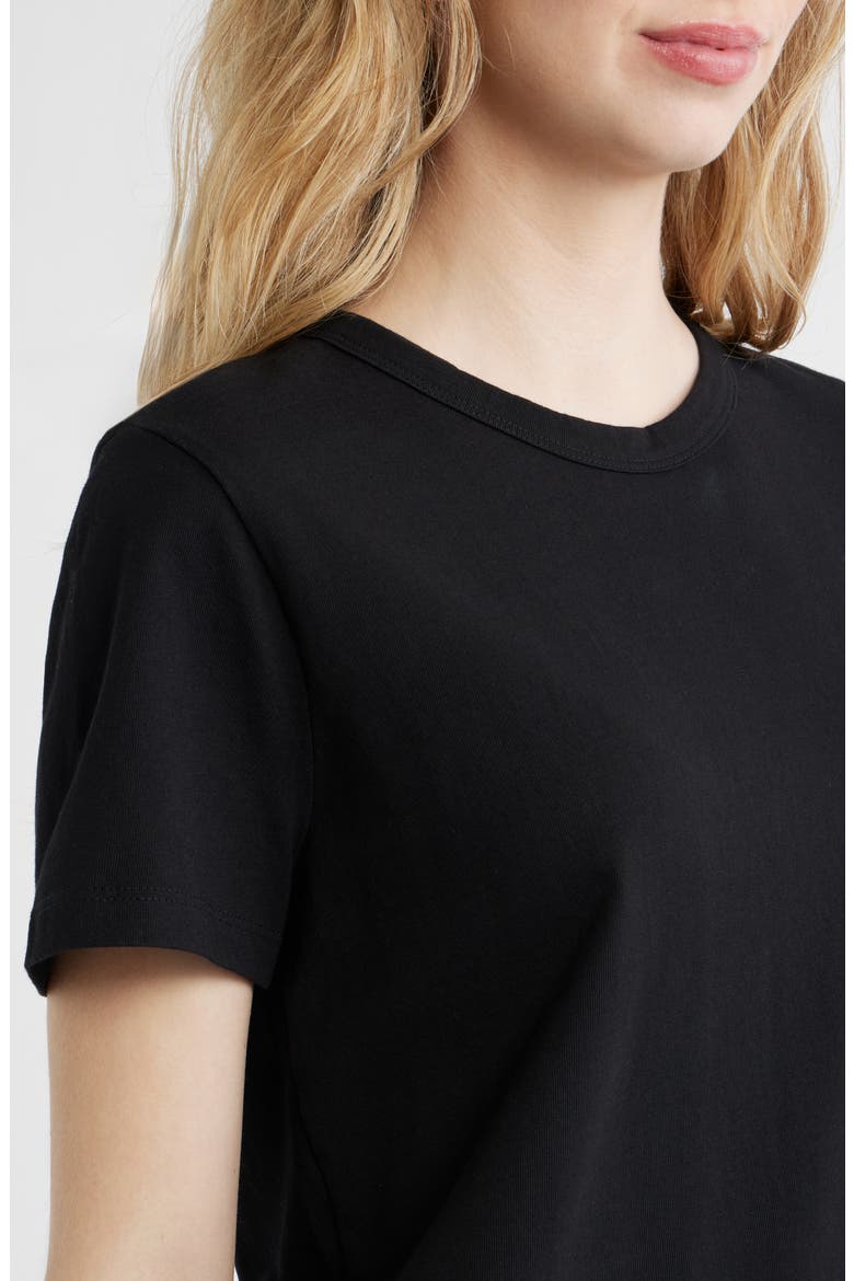 T-Shirt Minidress, Alternate, color, JET BLACK