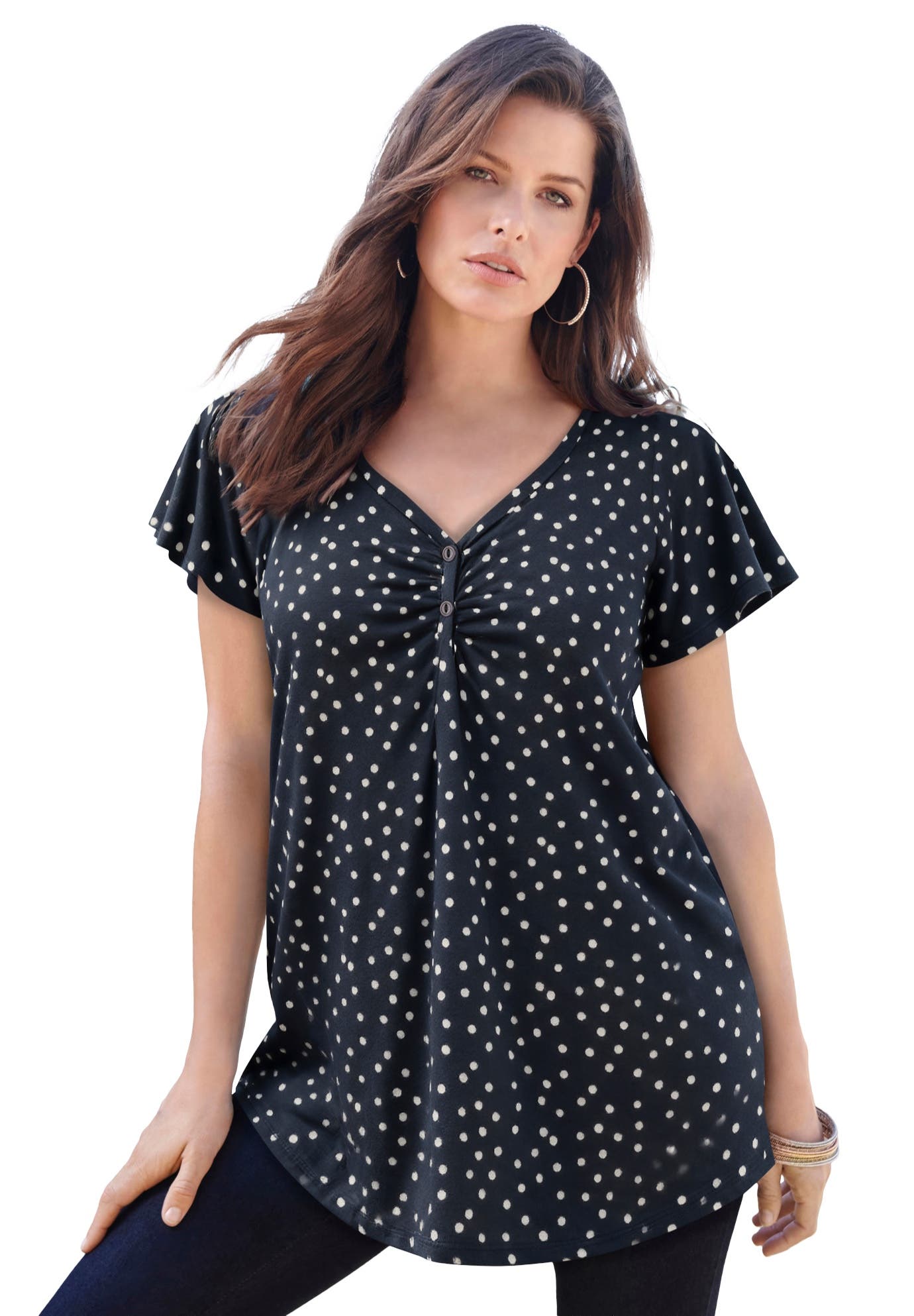 NAVY PAINTED DOT