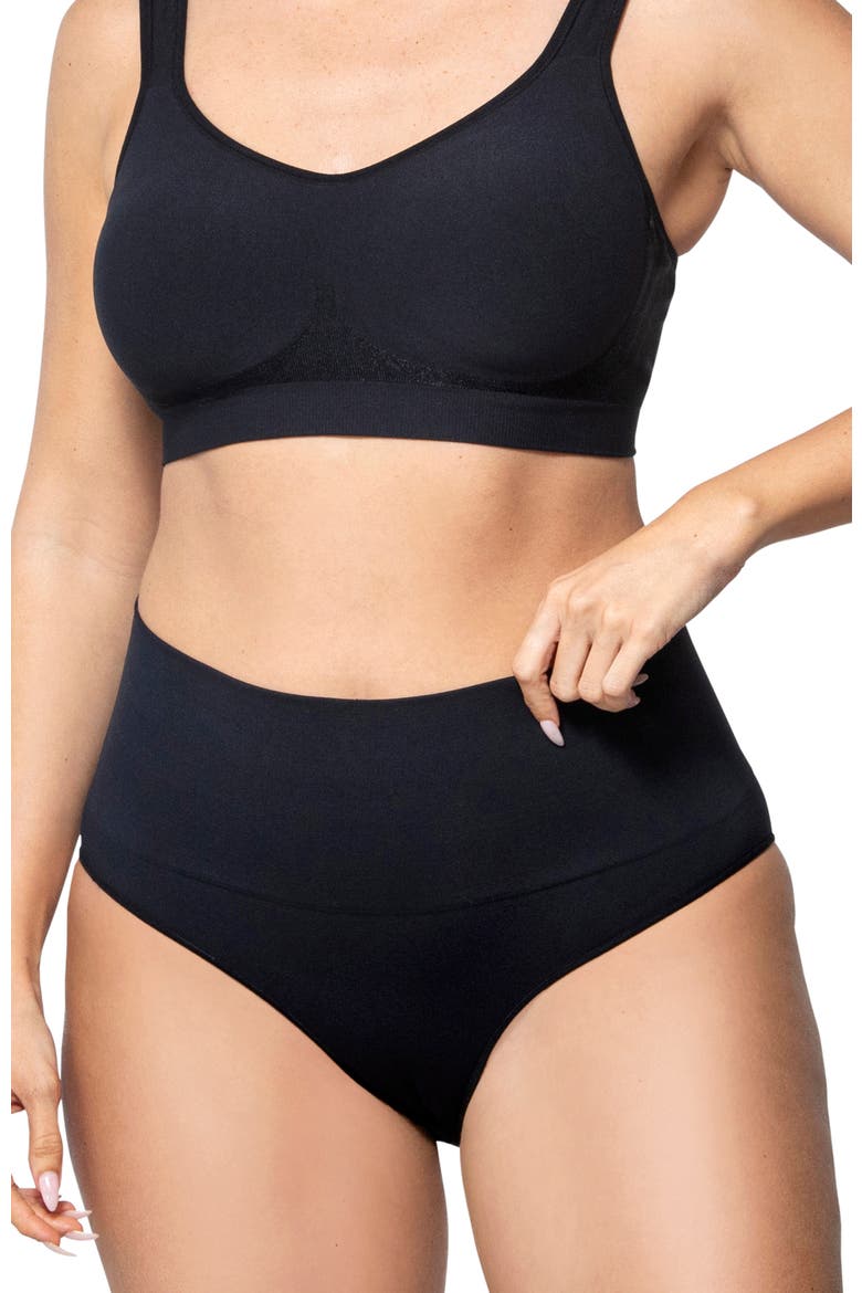 Smoothing At Waist Brief, Alternate, color, Black