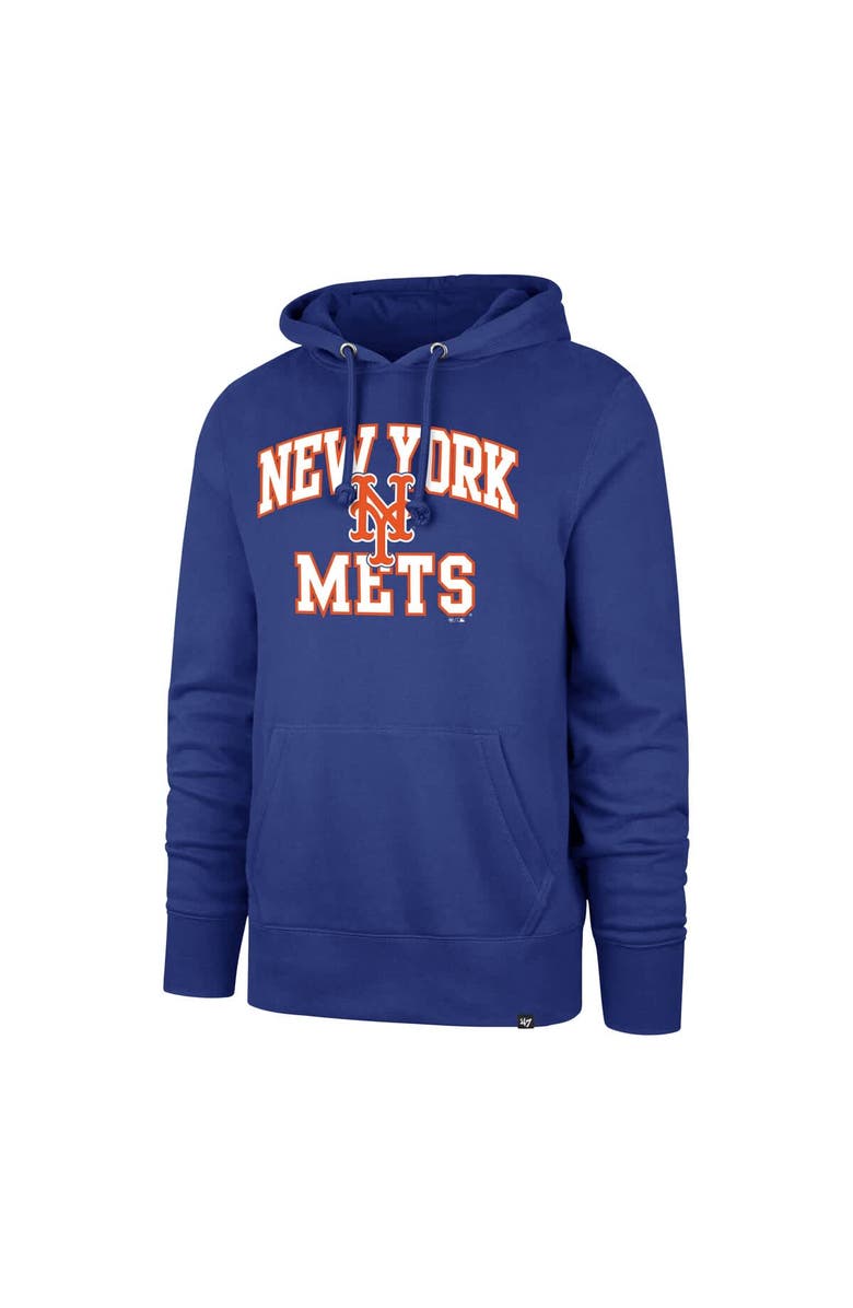 '47 Men's '47 Royal New York Mets Big & Tall Velocity Fleece Pullover Hoodie, Alternate, color, Royal