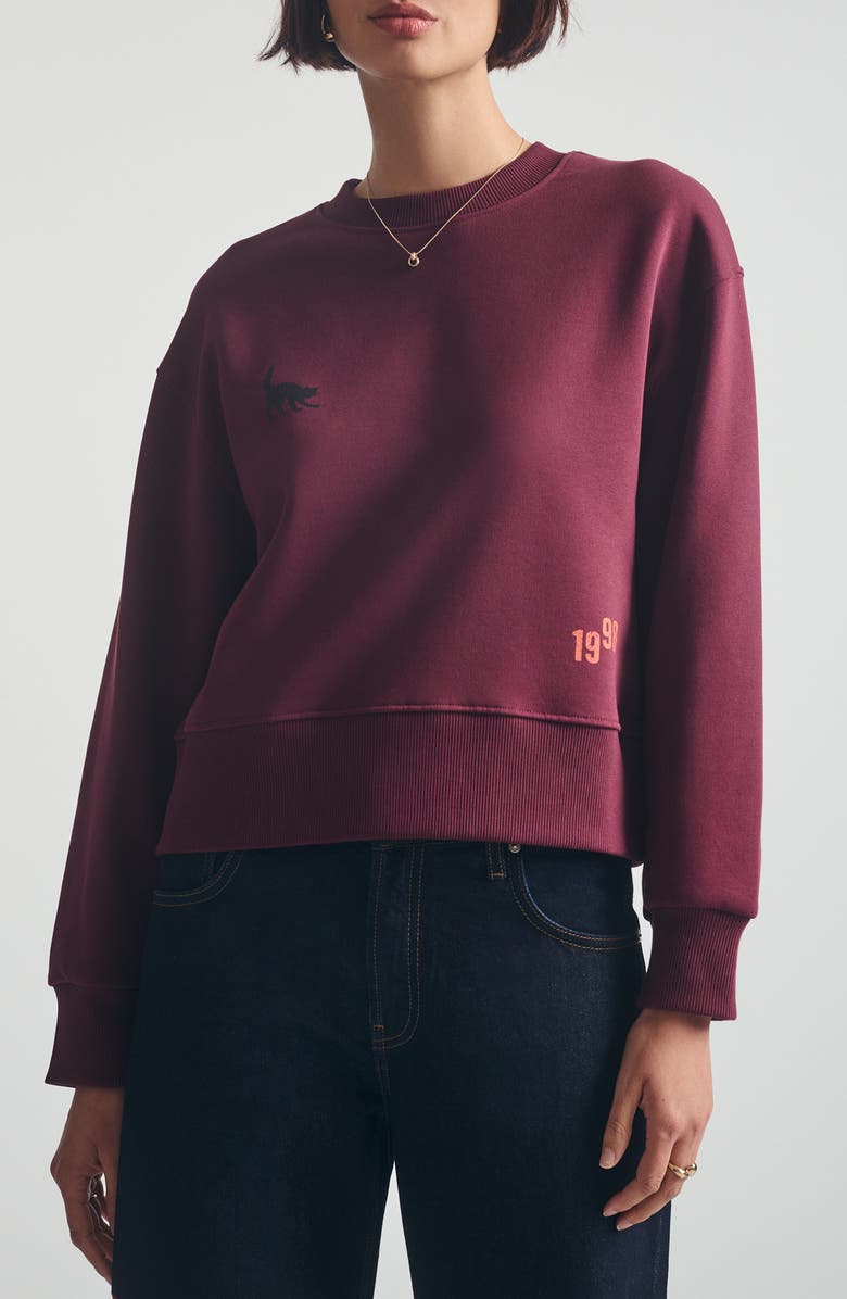 Brooklyn Industries Graphic Relaxed Sweatshirt, Main, color, Windsor Wine