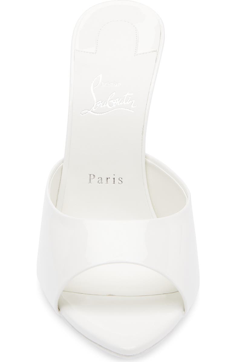 Christian Louboutin Miss Z Pointed Toe Sandal, Alternate, color, Bianco/ Bianco