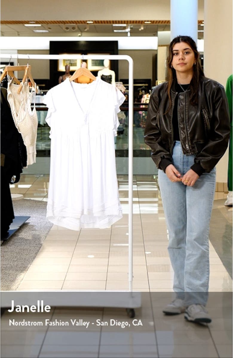 Sasha Pintuck Pleat Cover-Up Minidress, sales video thumbnail