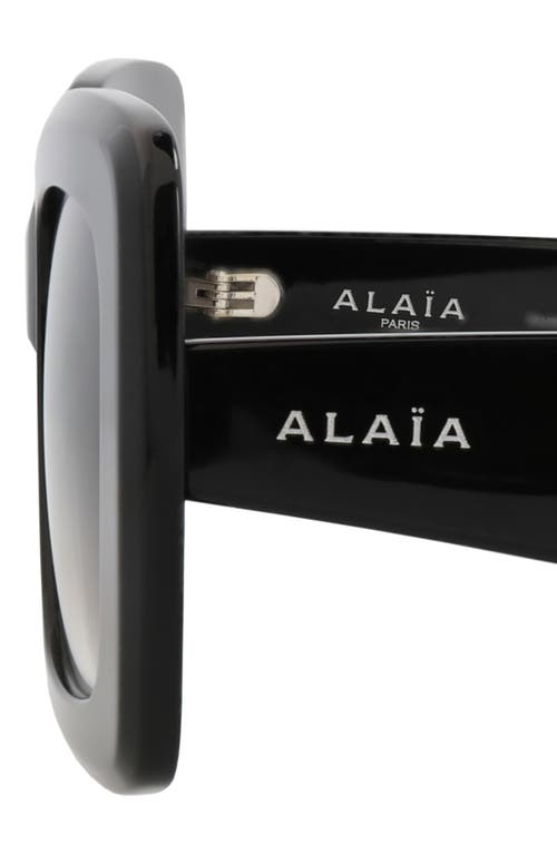 Alaïa 52mm Ombré Square Sunglasses In Black
