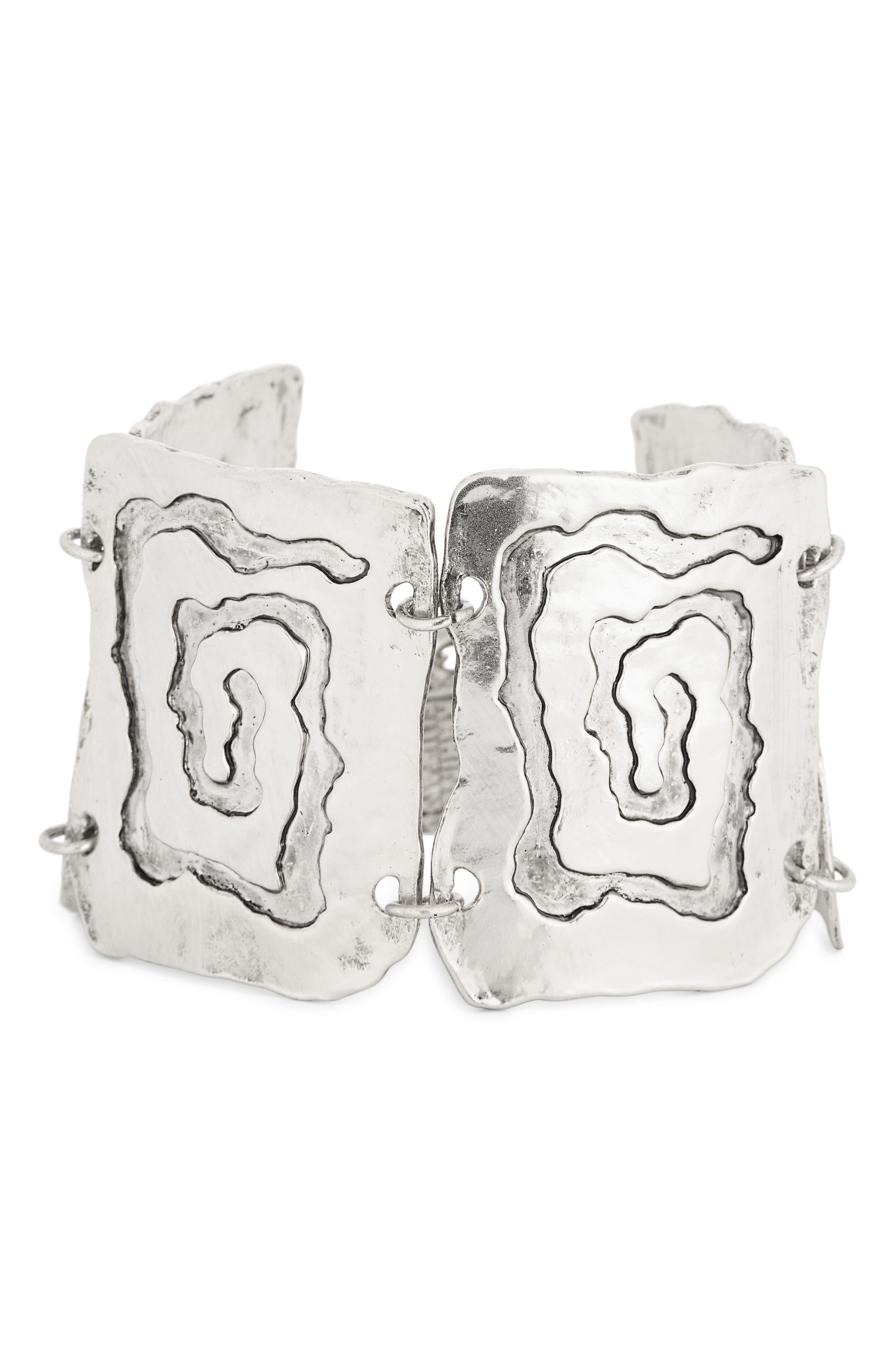 Karine Sultan Spiral Plate Bracelet