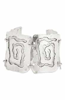 Karine Sultan Spiral Plate Bracelet