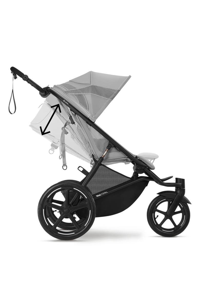 CYBEX Avi Spin Jogging Stroller, Alternate, color, Fog Grey