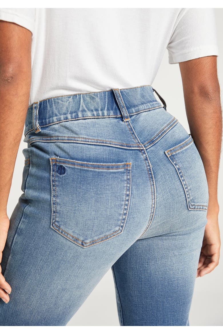 Signature Mid Rise Stretch Denim Straight Leg Jeans, Alternate, color, Sonora Wash