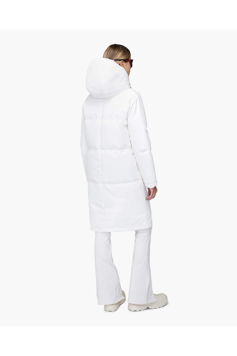 INES | Hooded Down Winter Jacket, Alternate, color, Ivory