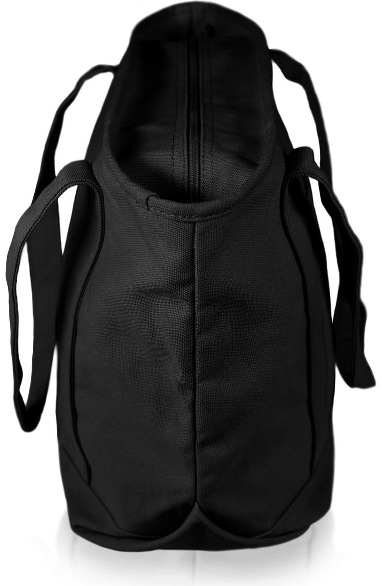 Dalix Ghost 20" Go-To Canvas Tote Bag, Alternate, color, Black