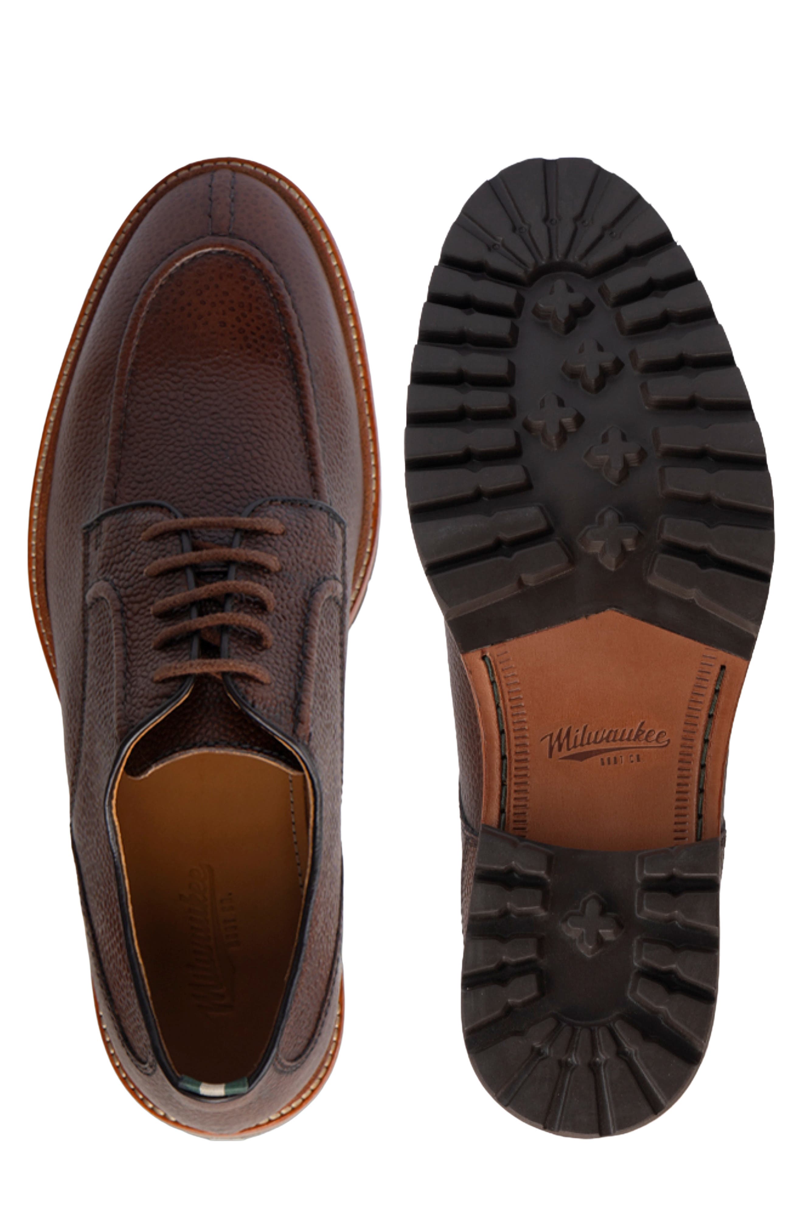 Whitford Moc Toe Derby, Alternate, color, BROWN