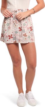 Petal & Pup Zinnia Floral Drawstring Miniskirt