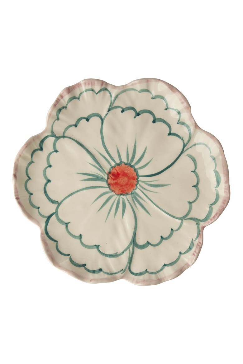 Set of 4 Flower Shaped Side Plates, Main, color, MULTI